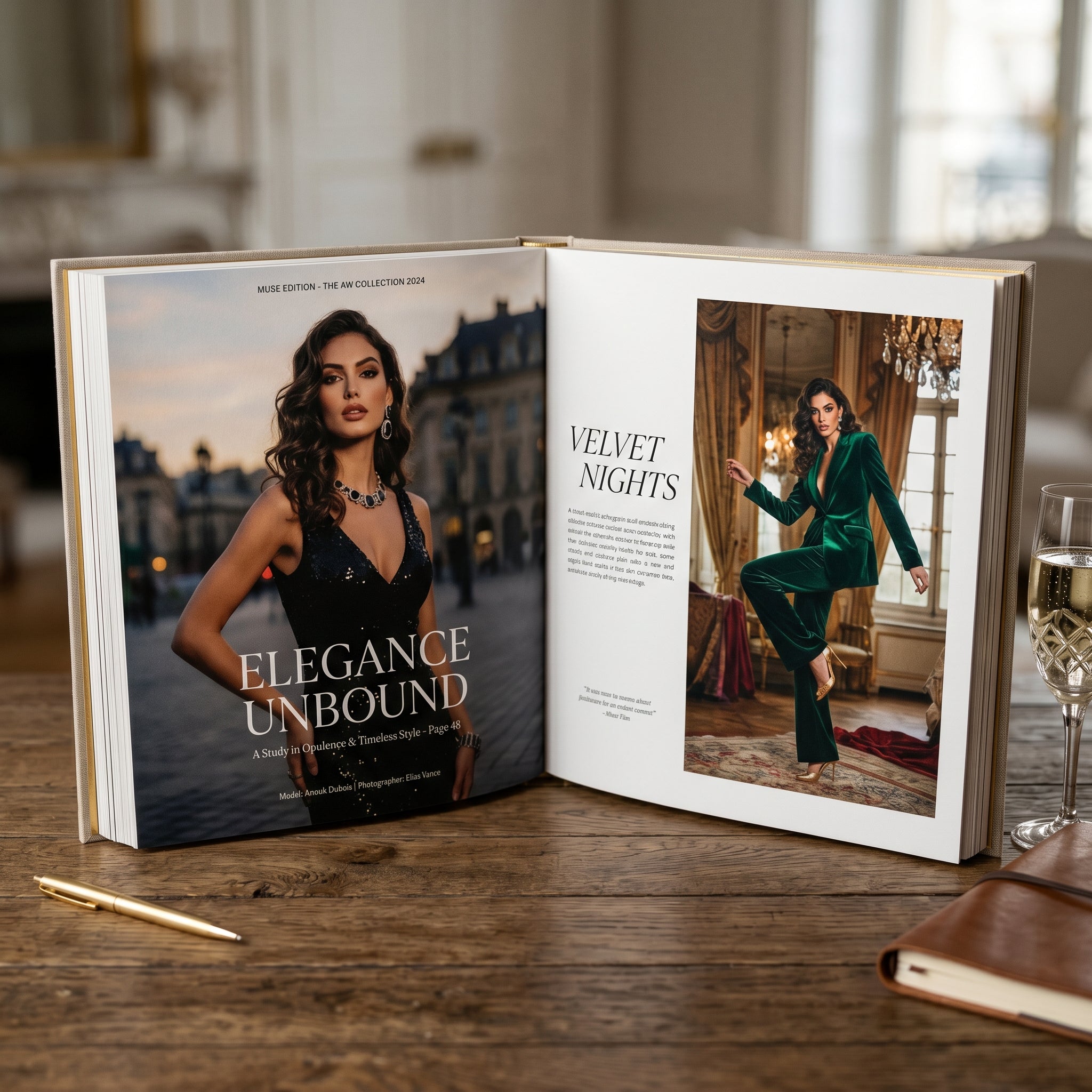 Aura Glam Fashion Book