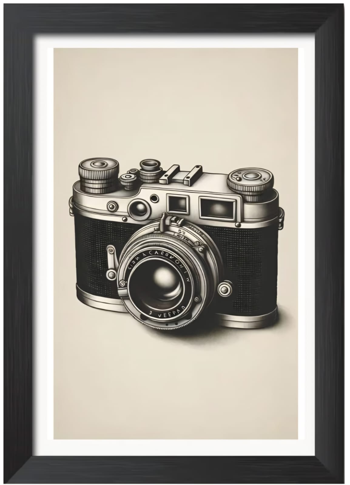 Camera Wall Decor 13 * 19 inch framed poster