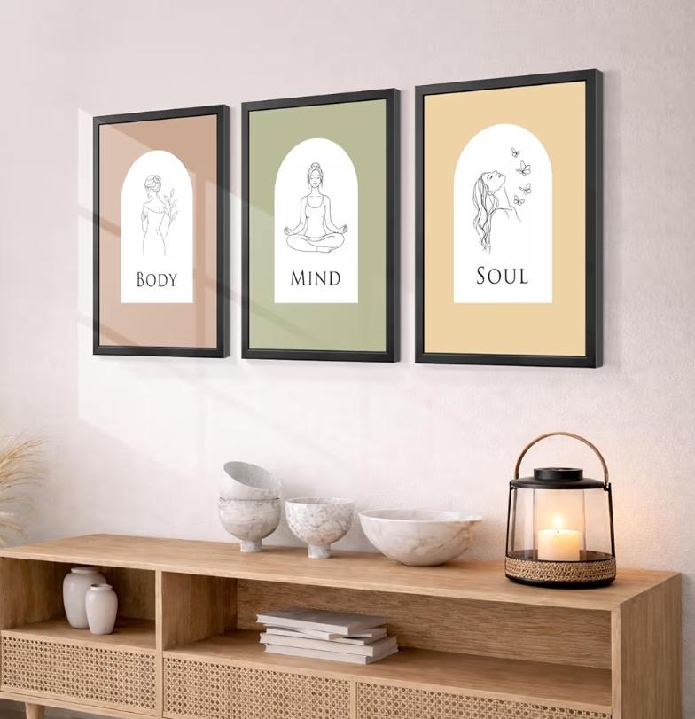 Yoga Meditation Wall 3 Frame