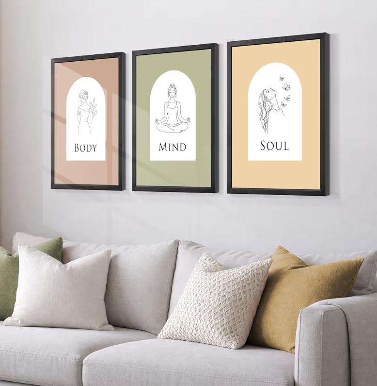 Yoga Meditation Wall 3 Frame